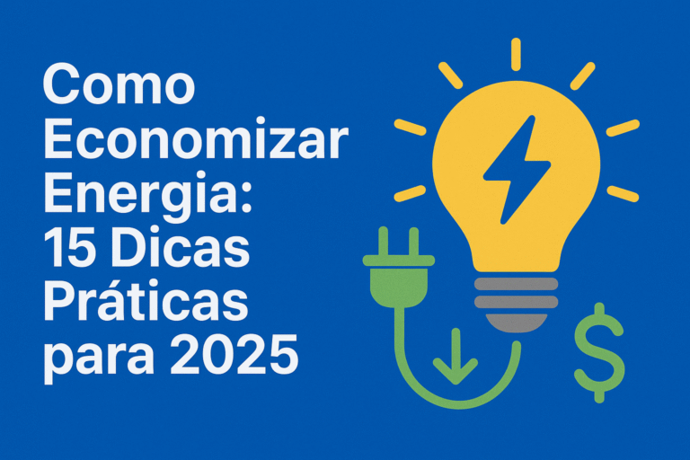 Como Economizar Energia Elétrica: 15 Dicas Práticas para Reduzir sua Conta em 2025